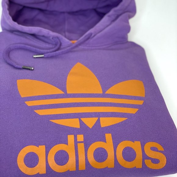 Adidas Spellout Logo Purple Hoodie - Picture 4 of 4